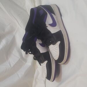 purple Nike Air Jordan's
